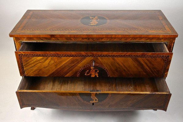 18th Century Italian Marquetry Chest of Drawers, Milan, 1760s-TQA-1363244