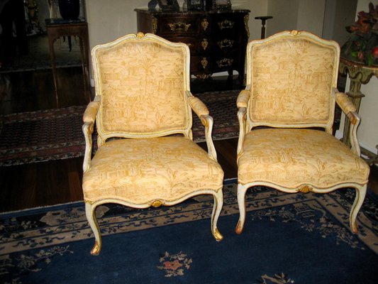 18th-Century Italian Painted Armchairs, Set of 2-MBH-1032670