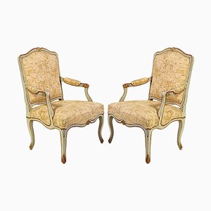 18th Century Italian Painted Armchairs, Set of 2-MBH-1032256