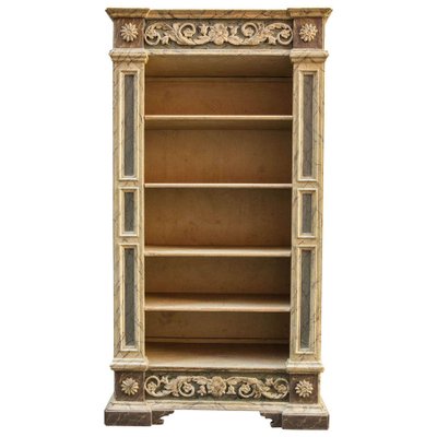 18th Century Italian Painted Bookcase-MBH-1032375