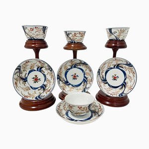 18th Century Japanese Porcelain Tea Cups and Saucers, Set of 4-UCH-1719713