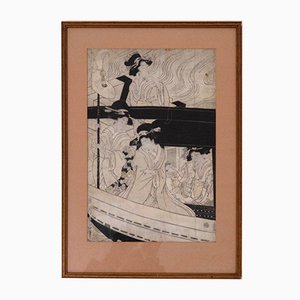 18th Century Japanese Woodcut-SA-636337