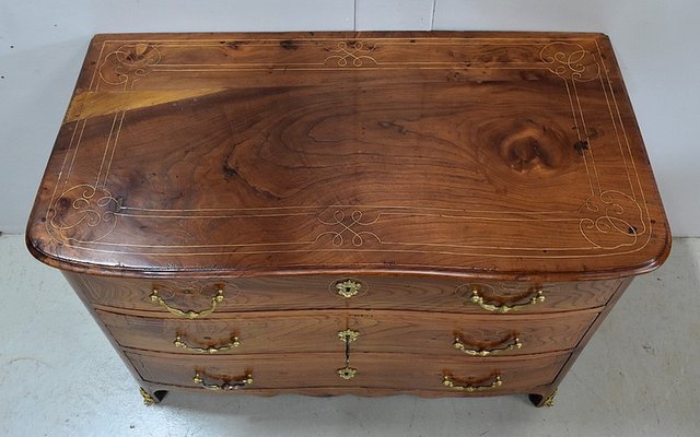 18th Century Louis XIV Chest of Drawers in Elm-RVK-746343