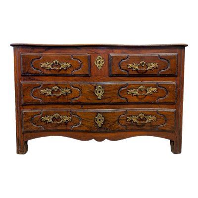 18th Century Louis XIV Solid Walnut Chest of Drawers-HLV-1706204