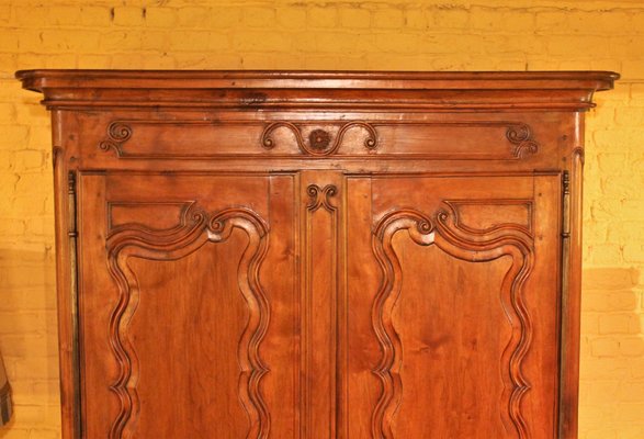 18th Century Louis XV Wardrobe In Cherrywood-HPU-752807