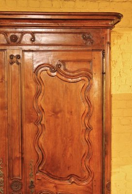 18th Century Louis XV Wardrobe In Cherrywood-HPU-752807