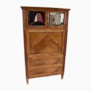 18th Century Louis XVI Blond Walnut Secretaire-RVK-655929