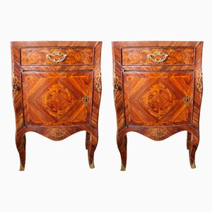 18th Century Louis XVI Sicilian Style Bedside Tables, Set of 2-IYX-1123217