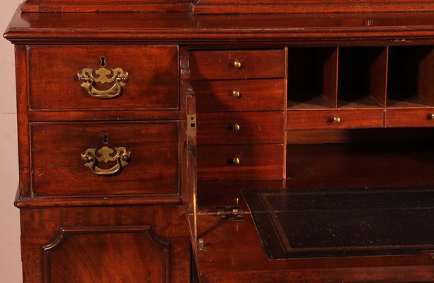 18th Century Mahogany Showcase Cabinet-HPU-1720534