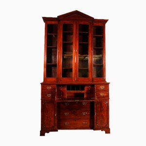 18th Century Mahogany Showcase Cabinet-HPU-1720534