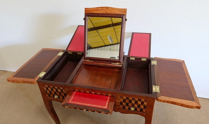 18th Century Marquetry Dressing Table in Wood-RVK-1328783