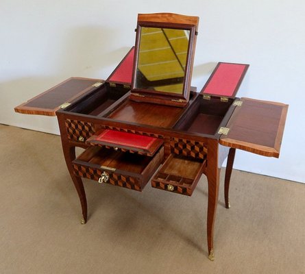 18th Century Marquetry Dressing Table in Wood-RVK-1328783