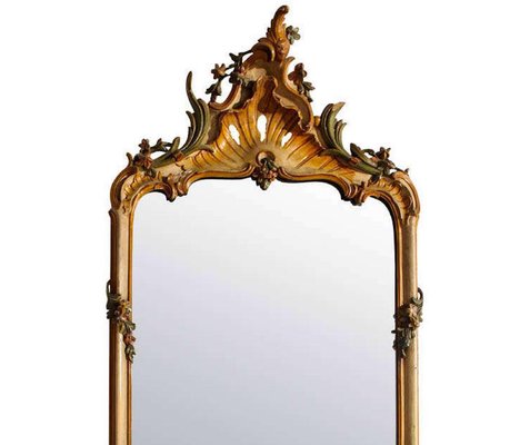 18th Century North Italian Painted Mirror-MBH-1032588