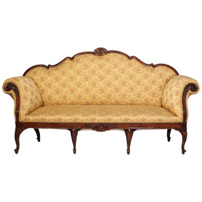 18th Century North Italian Walnut Settee, 1750s-MBH-1032611