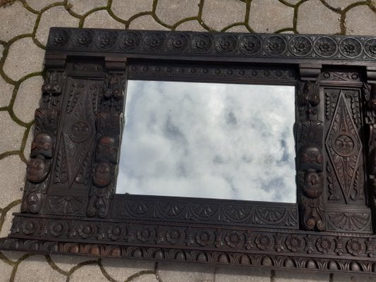 18th Century Oak Mirror-WQQ-1361736