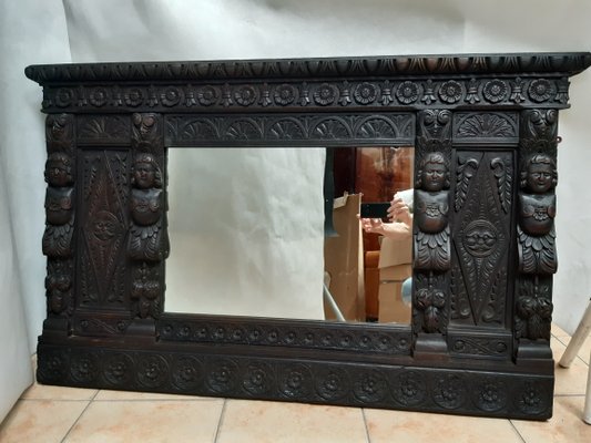 18th Century Oak Mirror-WQQ-1361736