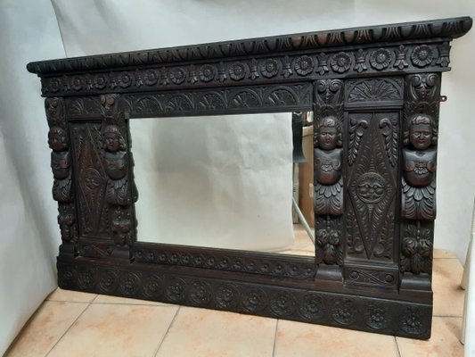 18th Century Oak Mirror-WQQ-1361736