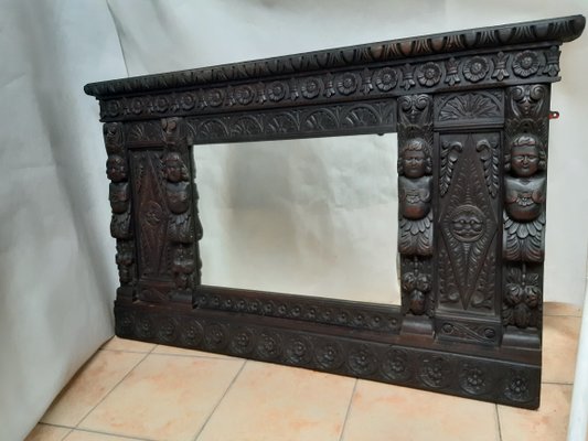 18th Century Oak Mirror-WQQ-1361736