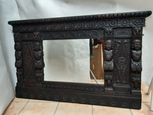 18th Century Oak Mirror-WQQ-1361736