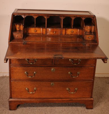 18th Century Oak Secretary, England-HPU-1338396