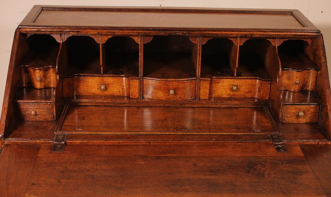 18th Century Oak Secretary, England-HPU-1338396