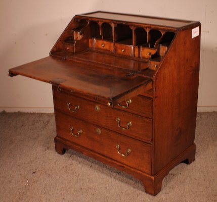 18th Century Oak Secretary, England-HPU-1338396