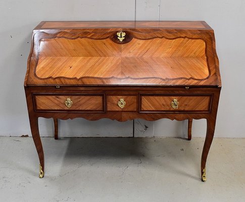 18th Century Regency Louis XV Mahogany and Rosewood Sloping Desk-RVK-694307