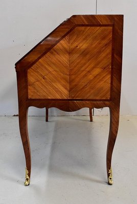 18th Century Regency Louis XV Mahogany and Rosewood Sloping Desk-RVK-694307