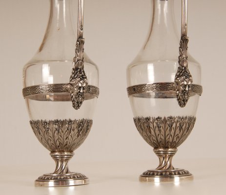 18th Century Sterling Silver Decanters, Set of 2-GOE-1035021