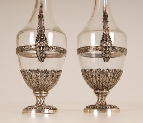 18th Century Sterling Silver Decanters, Set of 2-GOE-1035021