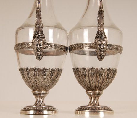 18th Century Sterling Silver Decanters, Set of 2-GOE-1035021