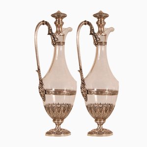 18th Century Sterling Silver Decanters, Set of 2-GOE-1035021