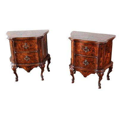 18th Century Style Bedside Tables, 1990s, Set of 2-IYX-1430692