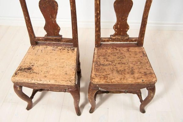 18th Century Swedish Baroque Chairs, Set of 2-MJF-931304