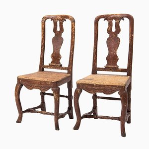 18th Century Swedish Baroque Chairs, Set of 2-MJF-931304