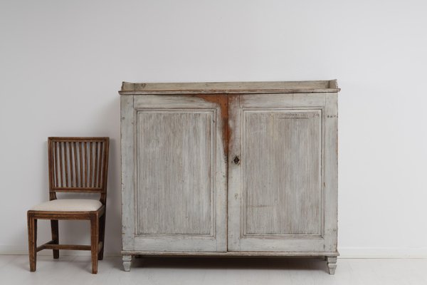 18th Century Swedish Neoclassic Light Grey Sideboard-MJF-1114296