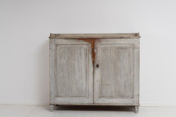 18th Century Swedish Neoclassic Light Grey Sideboard-MJF-1114296