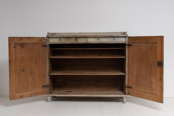 18th Century Swedish Neoclassic Light Grey Sideboard-MJF-1114296