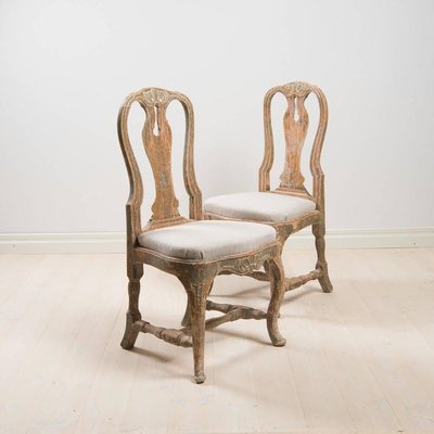 18th Century Swedish Rococo Chairs, Set of 2-MJF-931302