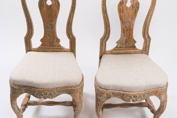 18th Century Swedish Rococo Chairs, Set of 2-MJF-931302