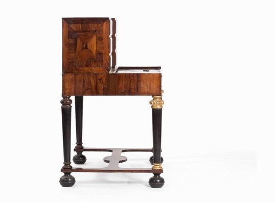 18th Century Tin Marquetry Writing Desk/ Cabinet-FGA-923546