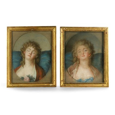 18th Century Watercolors, Set of 2-NQ-624797