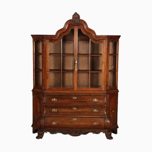 19 Century Baroque Dutch Showcase Oak, 1850s-DXD-1703583