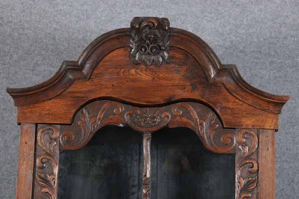 19 Century Baroque Showcase in Oak, 1800s-DXD-1703581