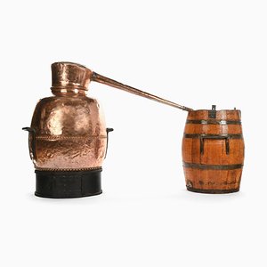 19 Century Copper Distillery Alembic Barrel-NQ-625104