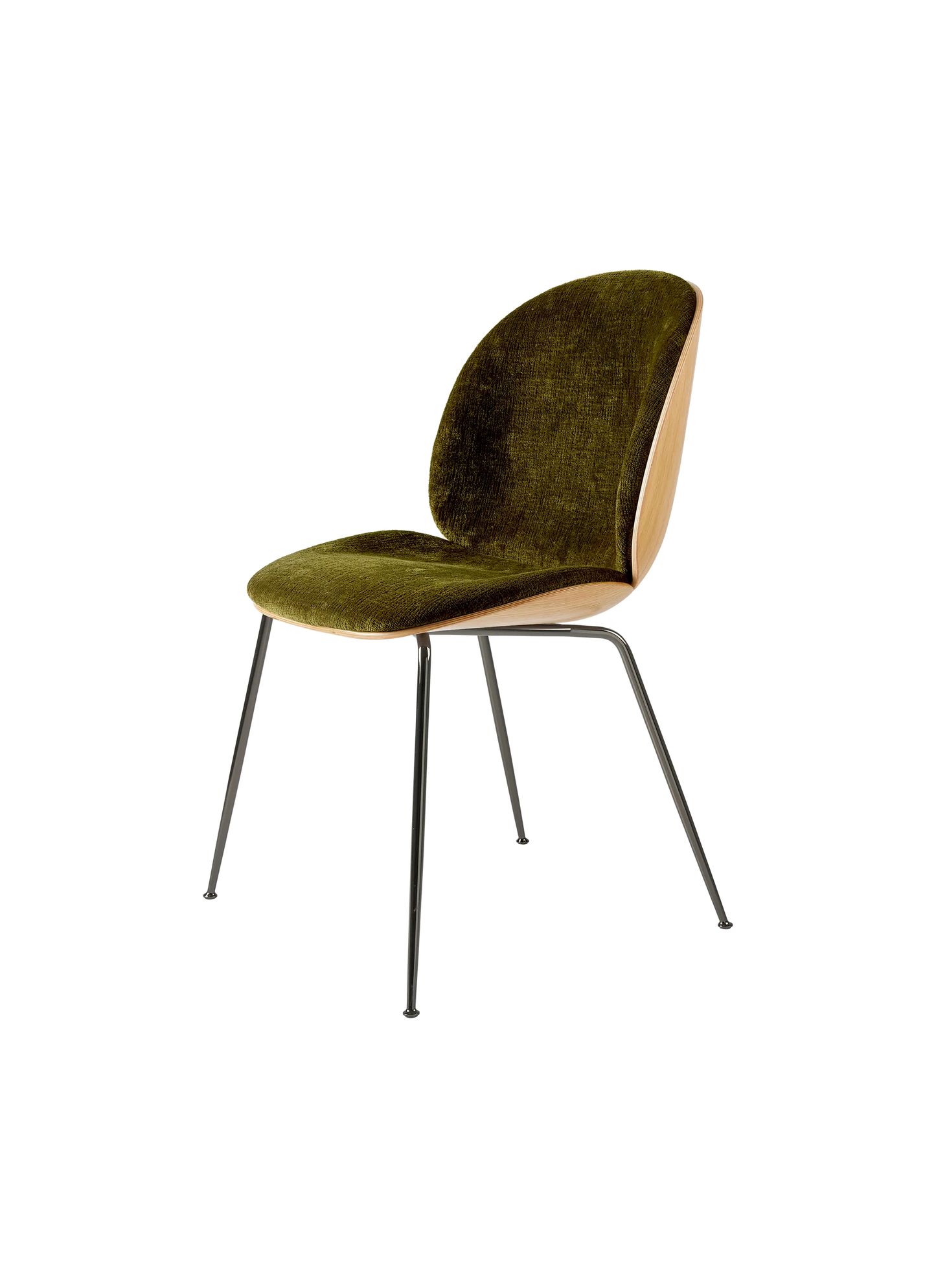 BEETLE DINING CHAIR - 3D Veneer - Front Upholstered by Gubi