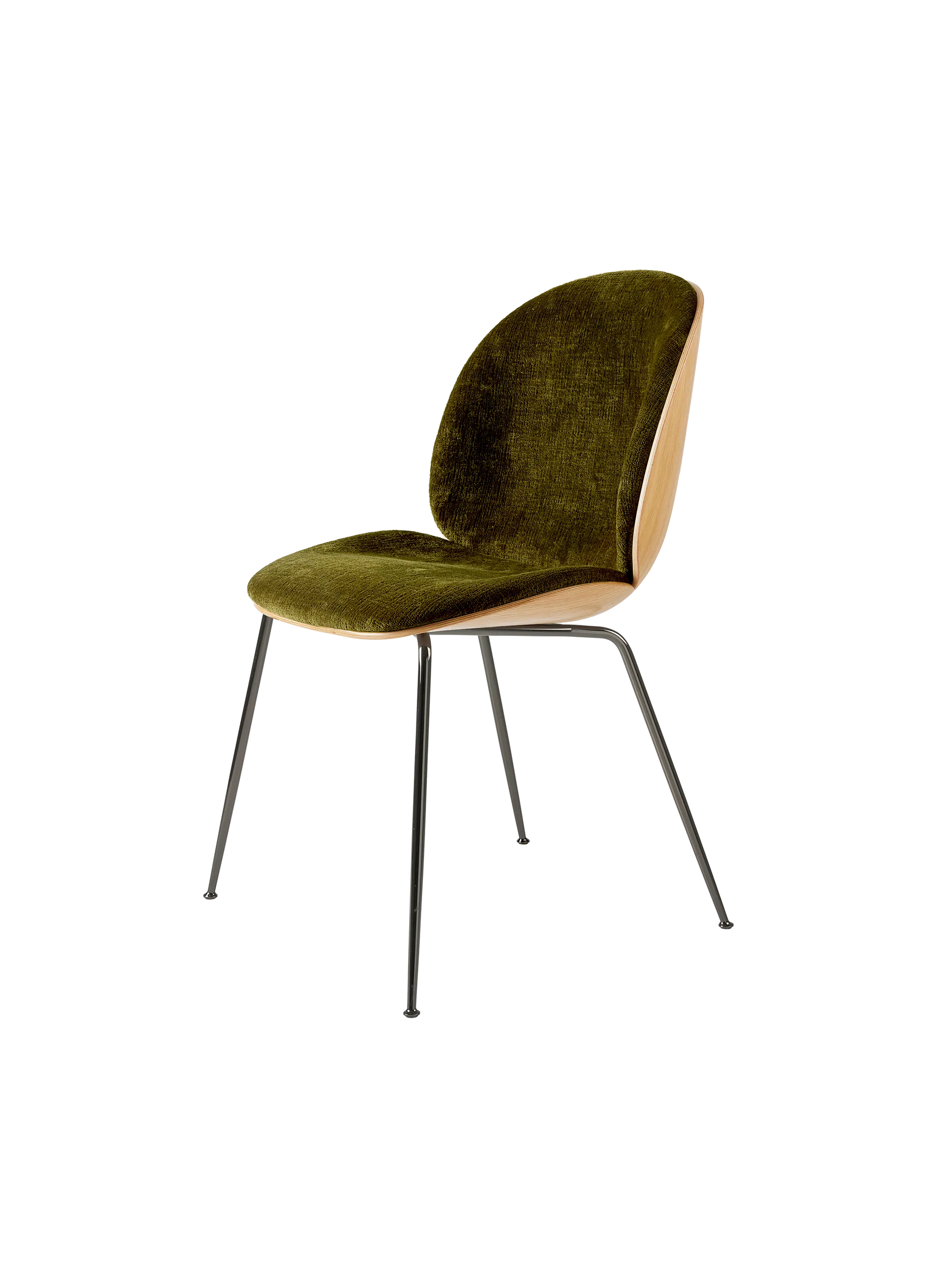 BEETLE DINING CHAIR - 3D Veneer - Front Upholstered by Gubi