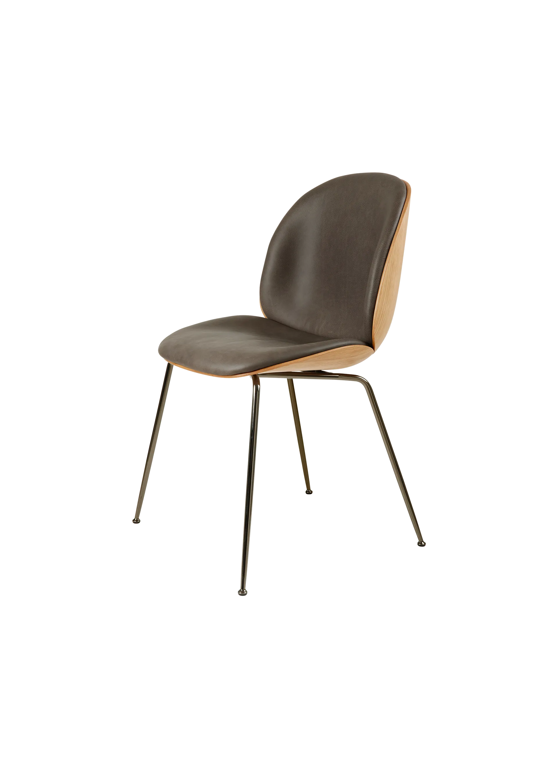 BEETLE DINING CHAIR - 3D Veneer - Front Upholstered by Gubi