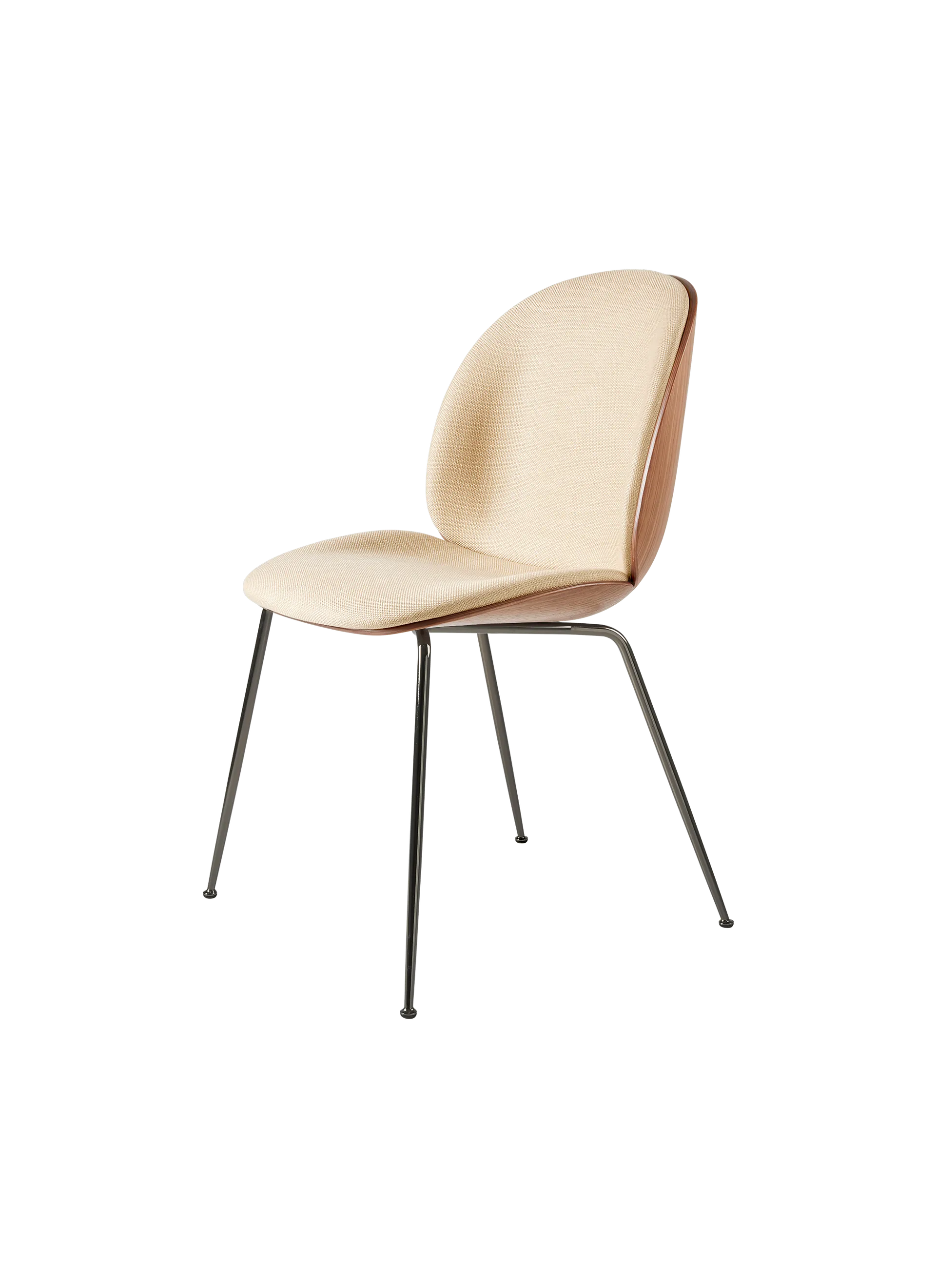 BEETLE DINING CHAIR - 3D Veneer - Front Upholstered by Gubi