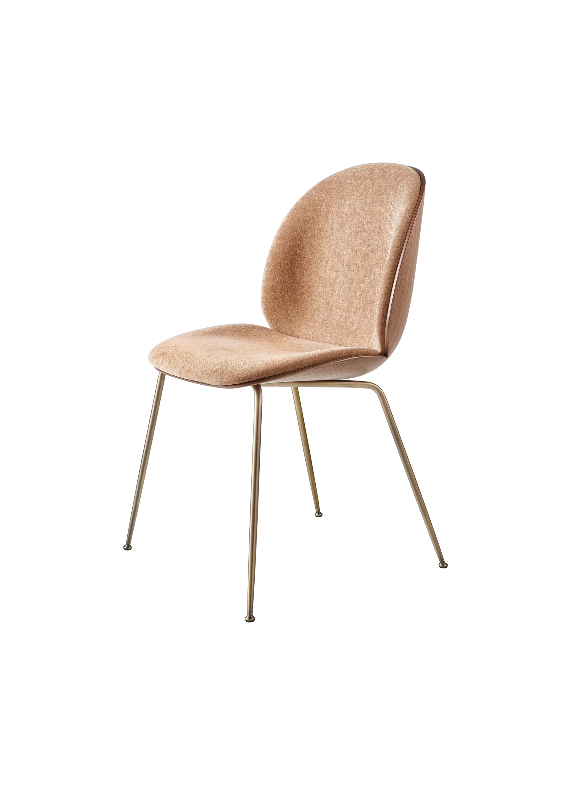 BEETLE DINING CHAIR - 3D Veneer - Front Upholstered by Gubi